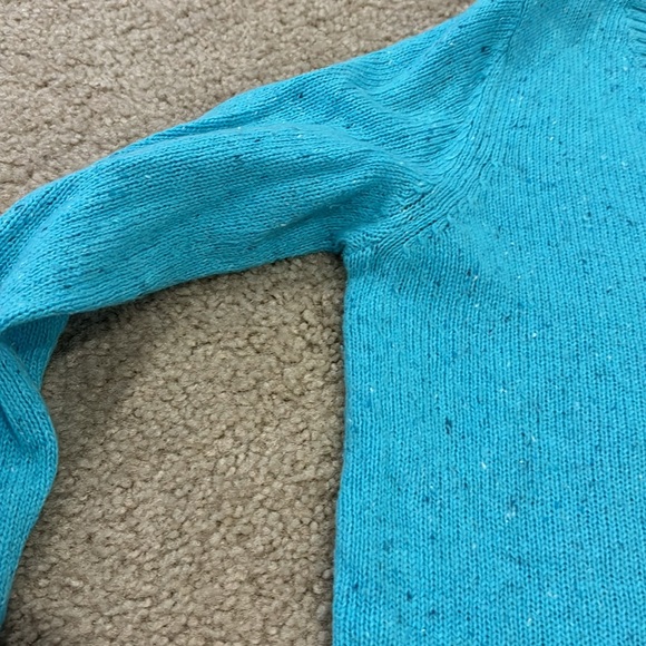 Old Navy turquoise v neck sweater - Picture 4 of 5